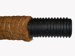 Дренажная труба гофрированная в фильтре  кокосовая койра Ø160 мм