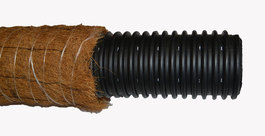 Дренажная труба гофрированная в фильтре  кокосовая койра Ø200 мм