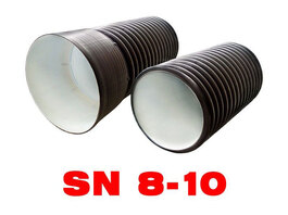 Труба гофрированная двустенная с раструбом SN 8 диаметр 368 / 315 мм